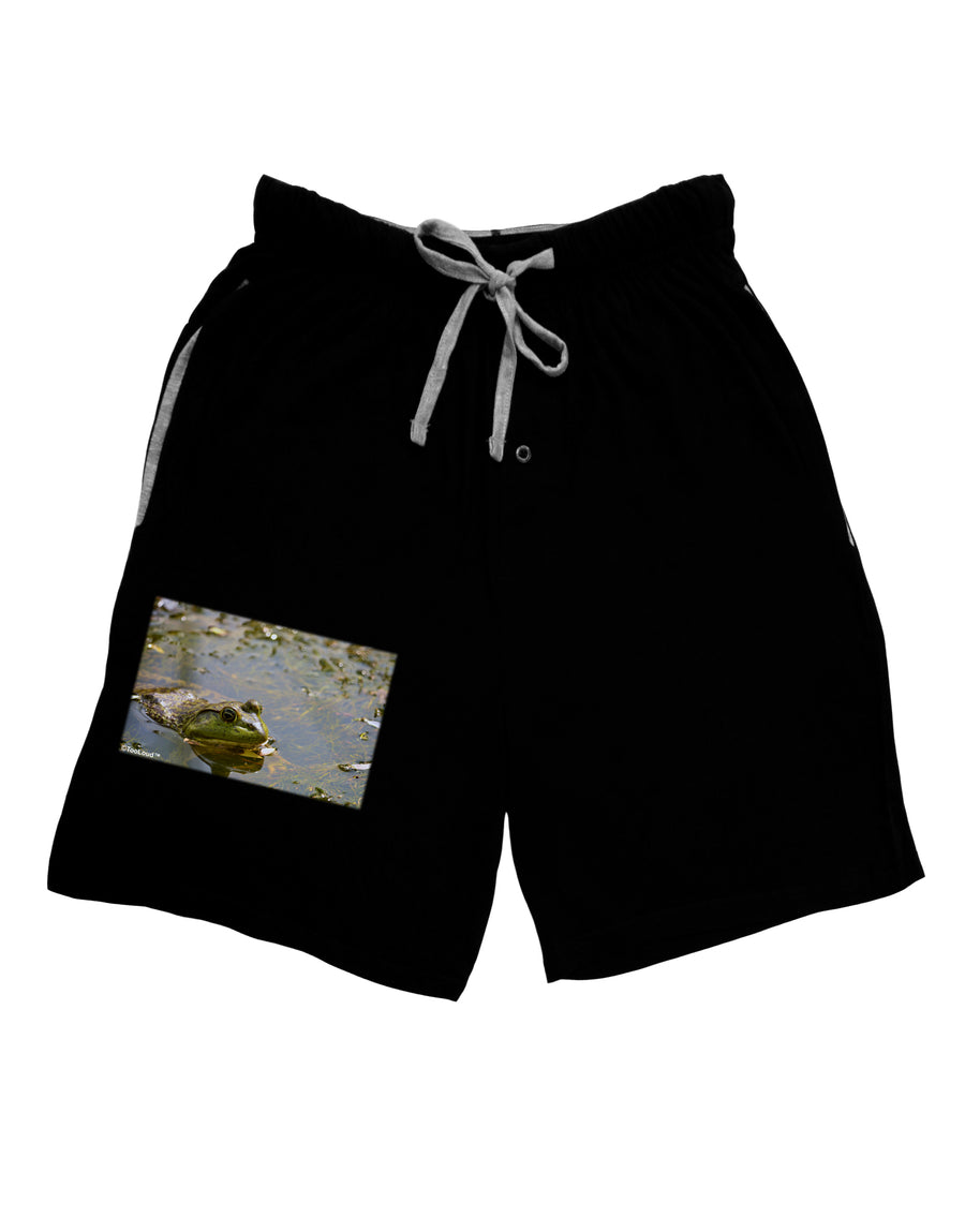 Bullfrog In Water Adult Lounge Shorts by TooLoud-Lounge Shorts-TooLoud-Red-Small-Davson Sales