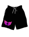 Cute Angel Wings Pair Heart Adult Lounge Shorts - Red or Black-Lounge Shorts-TooLoud-Black-Small-Davson Sales