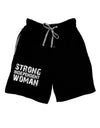 Strong Independent Woman Adult Lounge Shorts-Lounge Shorts-TooLoud-Black-Small-Davson Sales