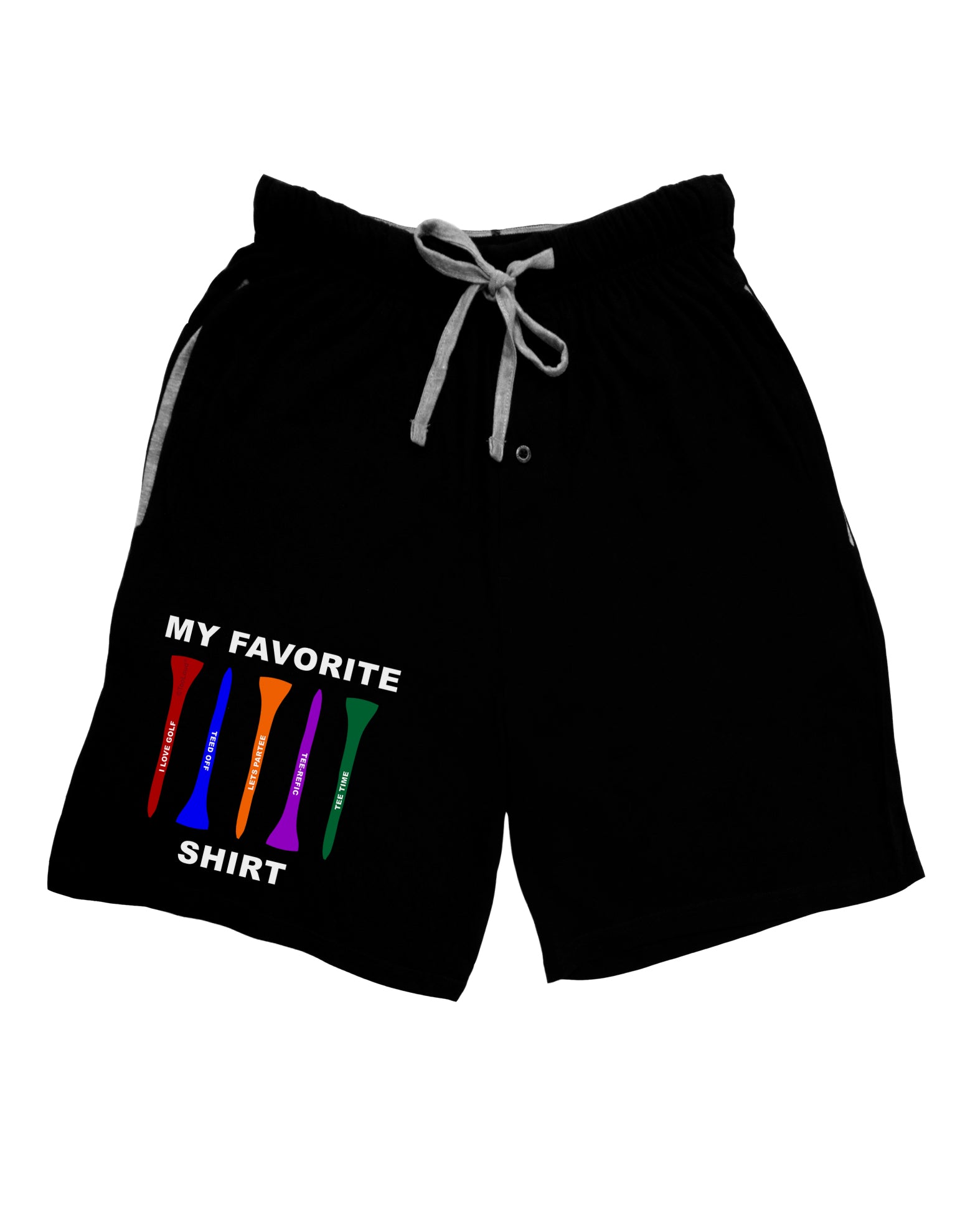 My Favorite Tee Shirt Adult Lounge Shorts by TooLoud-Lounge Shorts-TooLoud-Black-Small-Davson Sales