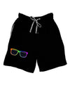 Pride Rainbow Glasses Adult Lounge Shorts by TooLoud-Lounge Shorts-TooLoud-Black-Small-Davson Sales