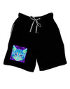 Geometric Kitty Inverted Adult Lounge Shorts-Lounge Shorts-TooLoud-Black-Small-Davson Sales