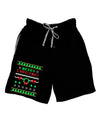 Merry Christmas Ugly Christmas Sweater Relaxed Adult Lounge Shorts-Lounge Shorts-TooLoud-Black-Small-Davson Sales