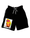 Sun Conure Parrot Watercolor Adult Lounge Shorts-Lounge Shorts-TooLoud-Black-Small-Davson Sales