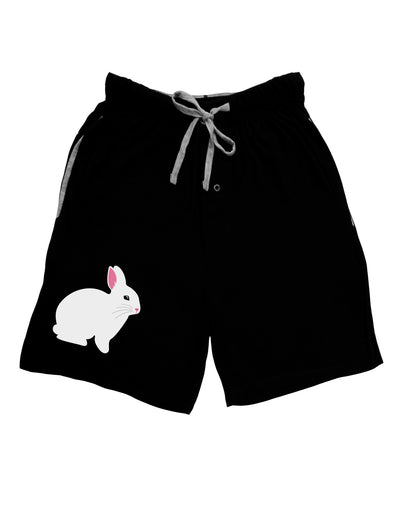 Cute Bunny Rabbit Easter Adult Lounge Shorts - Red or Black-Lounge Shorts-TooLoud-Black-Small-Davson Sales