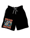 Proud Native American Adult Lounge Shorts-Lounge Shorts-TooLoud-Black-Small-Davson Sales