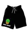 Cute Cactus - Free Hugs Adult Lounge Shorts-Lounge Shorts-TooLoud-Black-Small-Davson Sales