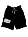 Pennsylvania - United States Shape Adult Lounge Shorts - Red or Black by TooLoud-Lounge Shorts-TooLoud-Black-Small-Davson Sales