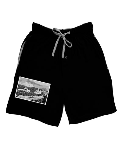 CO Mountain Forest Watercolor Adult Lounge Shorts-Lounge Shorts-TooLoud-Black-Small-Davson Sales