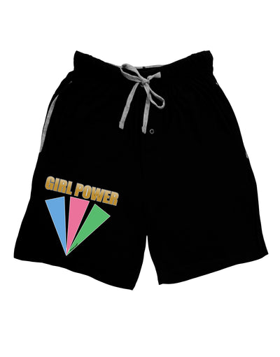 Girl Power Stripes Adult Lounge Shorts by TooLoud-Lounge Shorts-TooLoud-Black-Small-Davson Sales