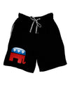Republican Bubble Symbol Adult Lounge Shorts-Lounge Shorts-TooLoud-Black-Small-Davson Sales