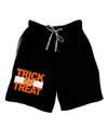 Trick or Treat Text Adult Lounge Shorts-Lounge Shorts-TooLoud-Black-Small-Davson Sales