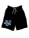 Our 1st Father's Day Adult Lounge Shorts-Lounge Shorts-TooLoud-Black-Small-Davson Sales