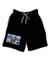 Palm Springs Square Collage Adult Lounge Shorts-Lounge Shorts-TooLoud-Black-Small-Davson Sales