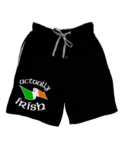 Actually Irish Adult Lounge Shorts-Lounge Shorts-TooLoud-Black-Small-Davson Sales