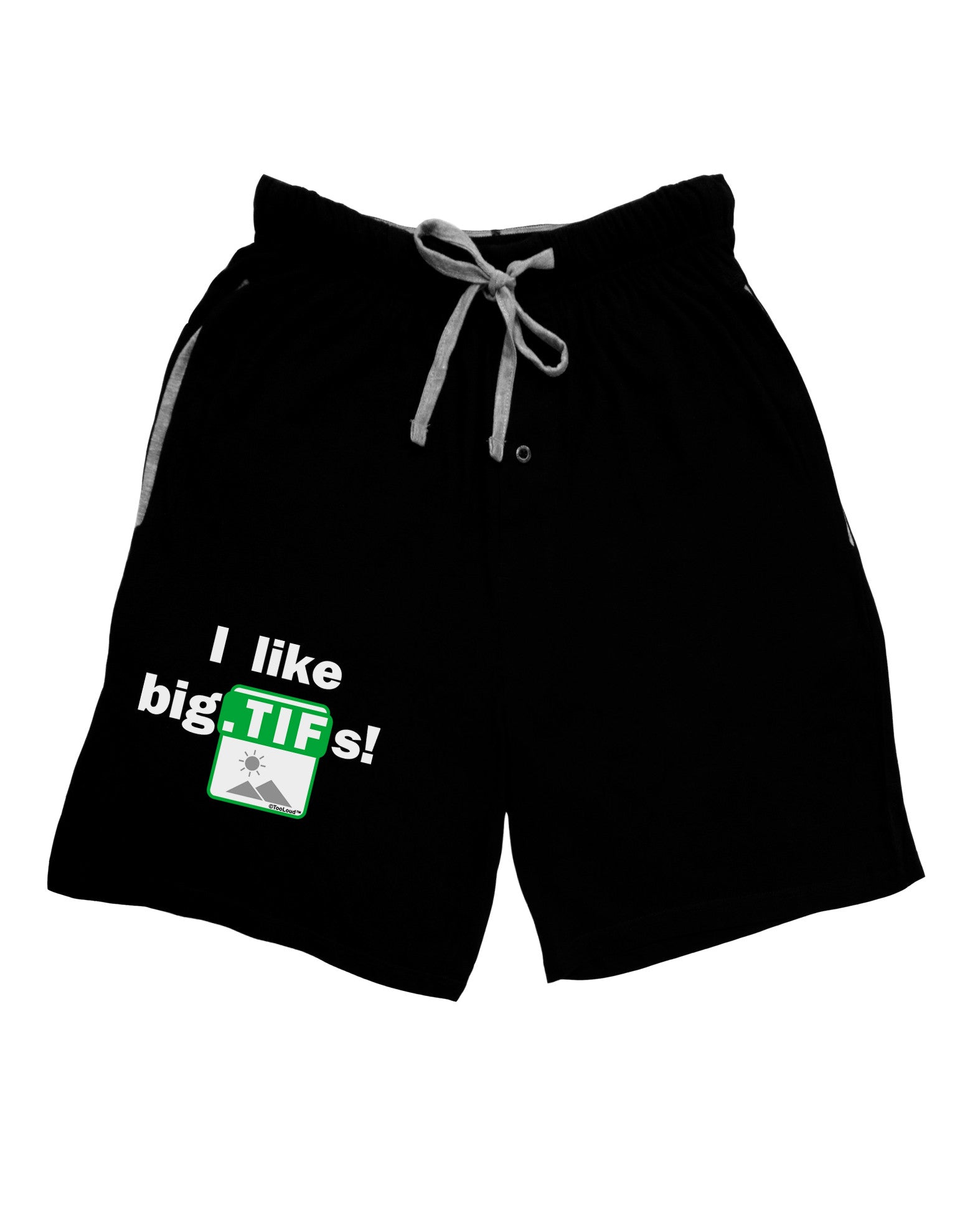 I Like Big Tifs Adult Lounge Shorts-Lounge Shorts-TooLoud-Black-Small-Davson Sales