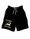 Eat More Fast Food - Deer Adult Lounge Shorts-Lounge Shorts-TooLoud-Black-Small-Davson Sales