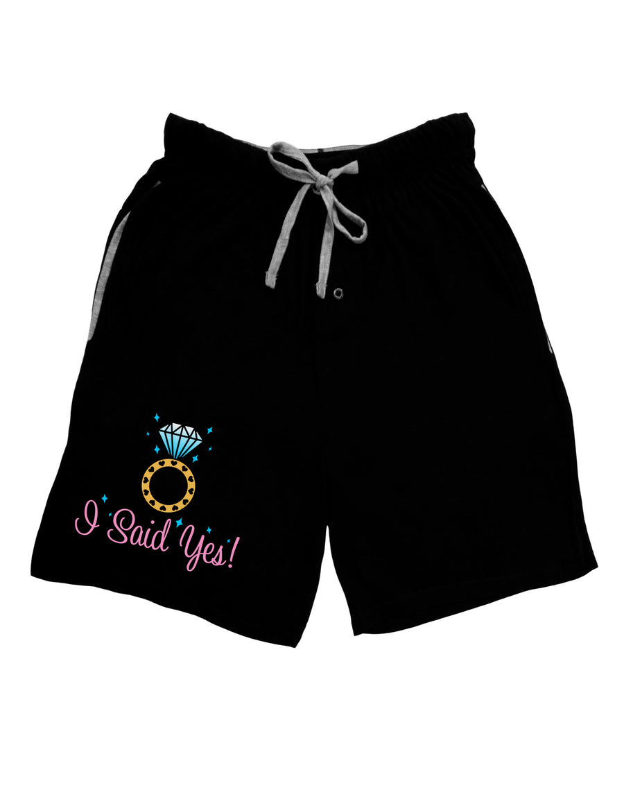 I Said Yes - Diamond Ring - Color Adult Lounge Shorts-Lounge Shorts-TooLoud-Red-Small-Davson Sales