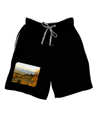 Colorado Postcard Gentle Sunrise Adult Lounge Shorts by-Lounge Shorts-TooLoud-Black-Small-Davson Sales