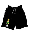 Nutcracker Design - Green Gold Black Adult Lounge Shorts - Red or Black-Lounge Shorts-TooLoud-Black-Small-Davson Sales