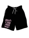 Hardcore Feminist - Pink Adult Lounge Shorts-Lounge Shorts-TooLoud-Black-Small-Davson Sales