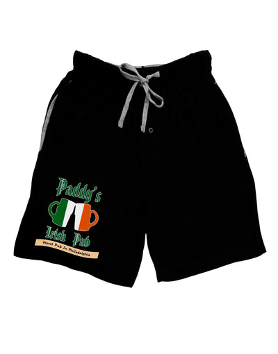 Paddy's Irish Pub Adult Lounge Shorts by TooLoud-Lounge Shorts-TooLoud-Black-Small-Davson Sales