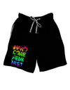 Hardcore Feminist - Rainbow Adult Lounge Shorts-Lounge Shorts-TooLoud-Black-Small-Davson Sales