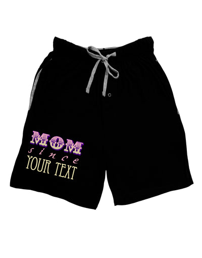 Personalized Mom Since ___ Adult Lounge Shorts-Lounge Shorts-TooLoud-Black-Small-Davson Sales