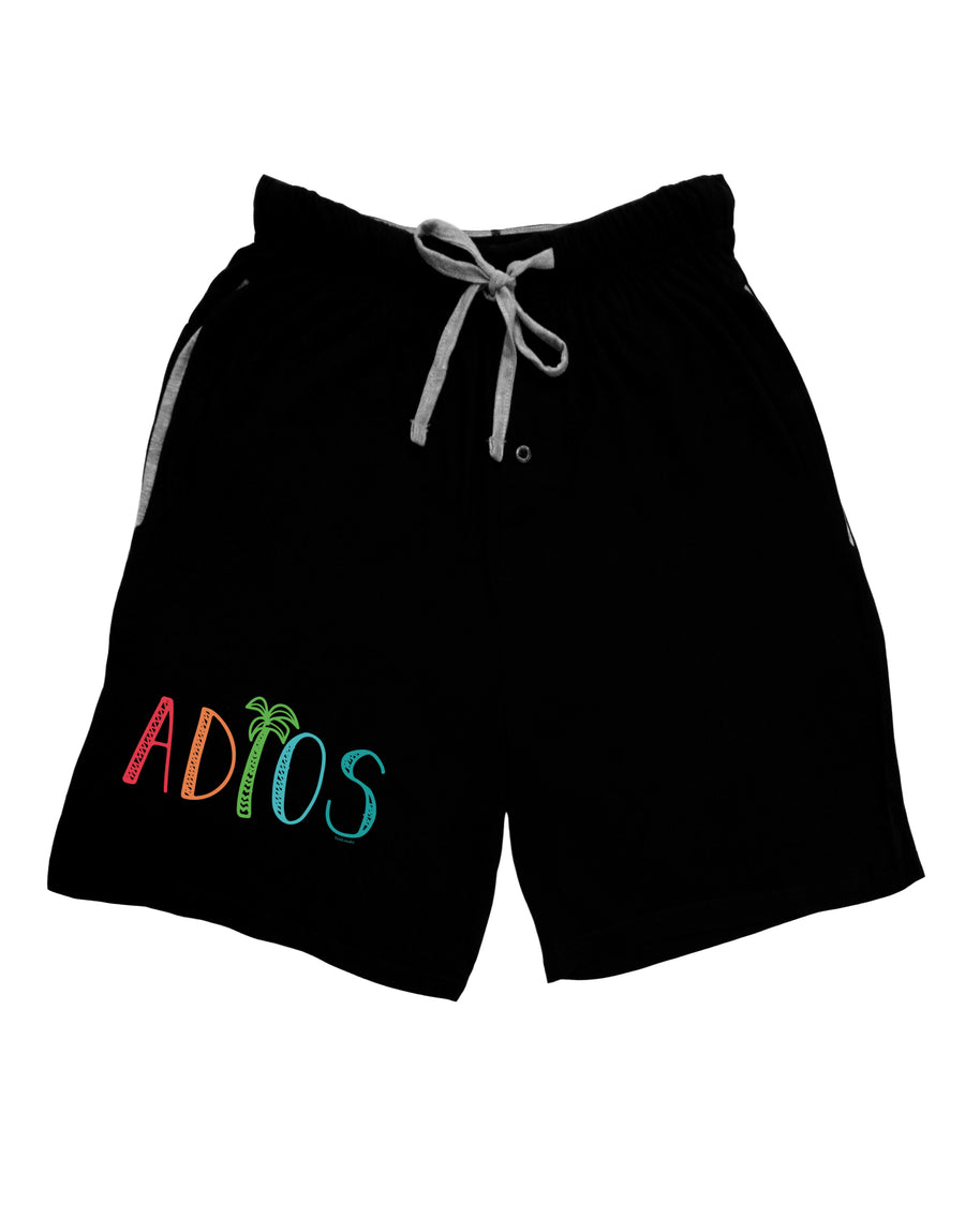Adios Dark Adult Lounge Shorts-Lounge Shorts-TooLoud-Red-Small-Davson Sales