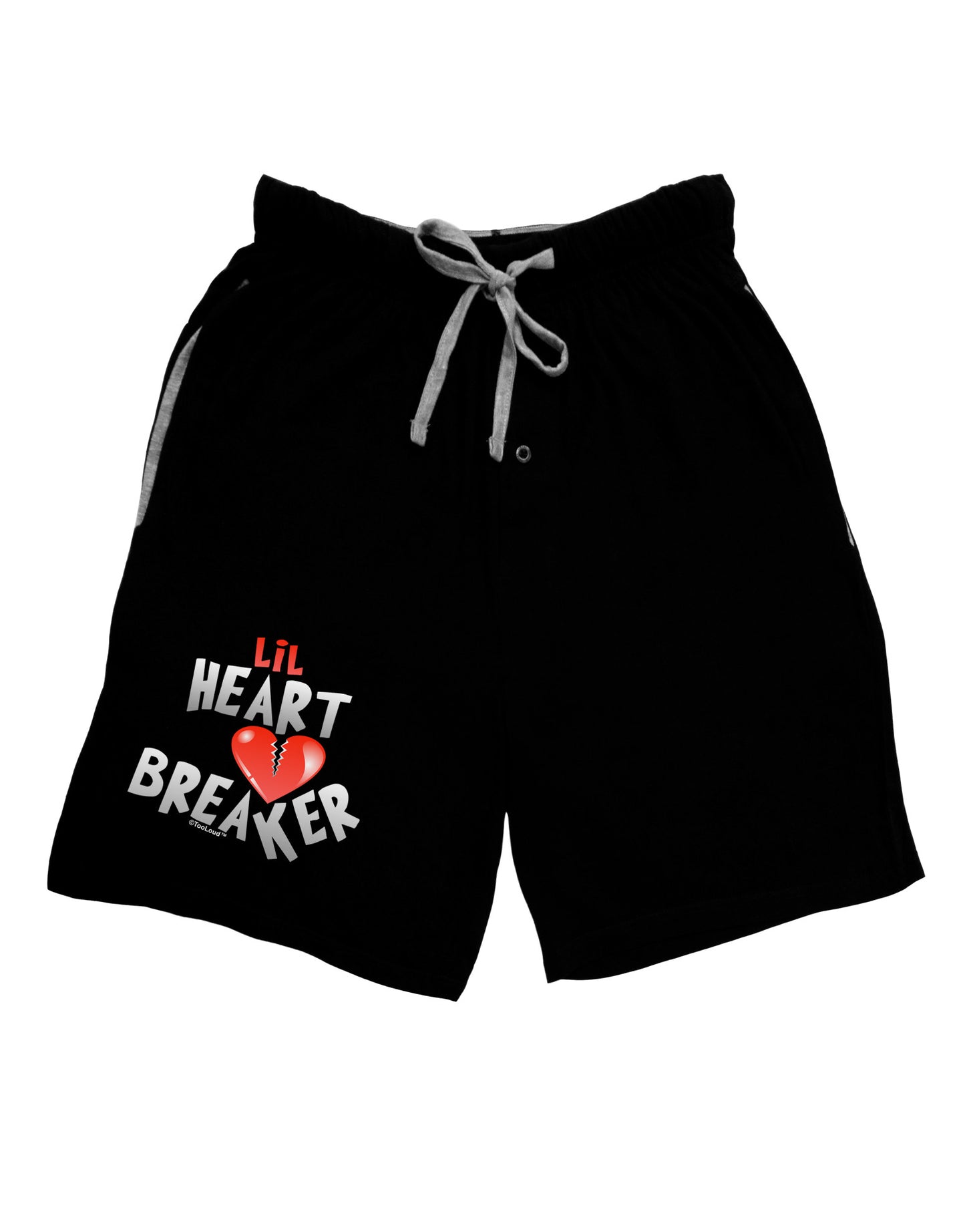 Lil Heart Breaker Adult Lounge Shorts-Lounge Shorts-TooLoud-Black-Small-Davson Sales