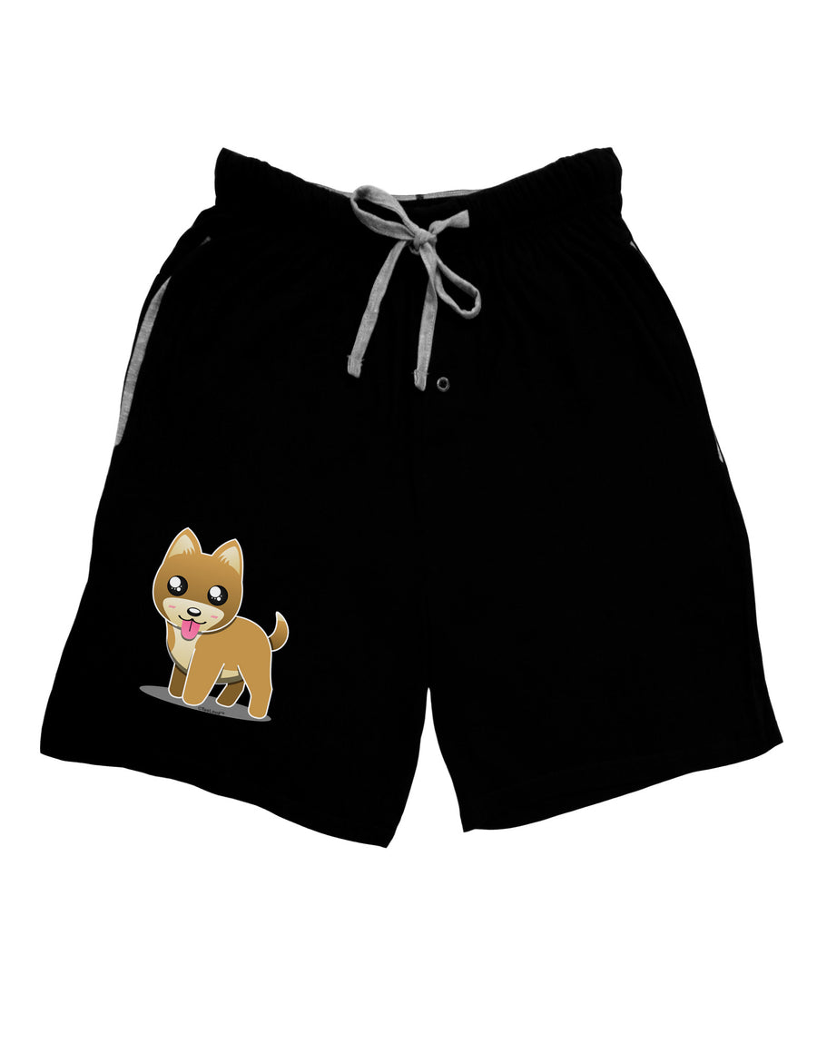 Kawaii Standing Puppy Adult Lounge Shorts-Lounge Shorts-TooLoud-Red-Small-Davson Sales