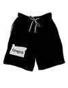 Oregon - United States Shape Adult Lounge Shorts - Red or Black by TooLoud-Lounge Shorts-TooLoud-Black-Small-Davson Sales