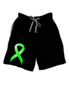 Lyme Disease Awareness Ribbon - Lime Green Adult Lounge Shorts-Lounge Shorts-TooLoud-Black-Small-Davson Sales