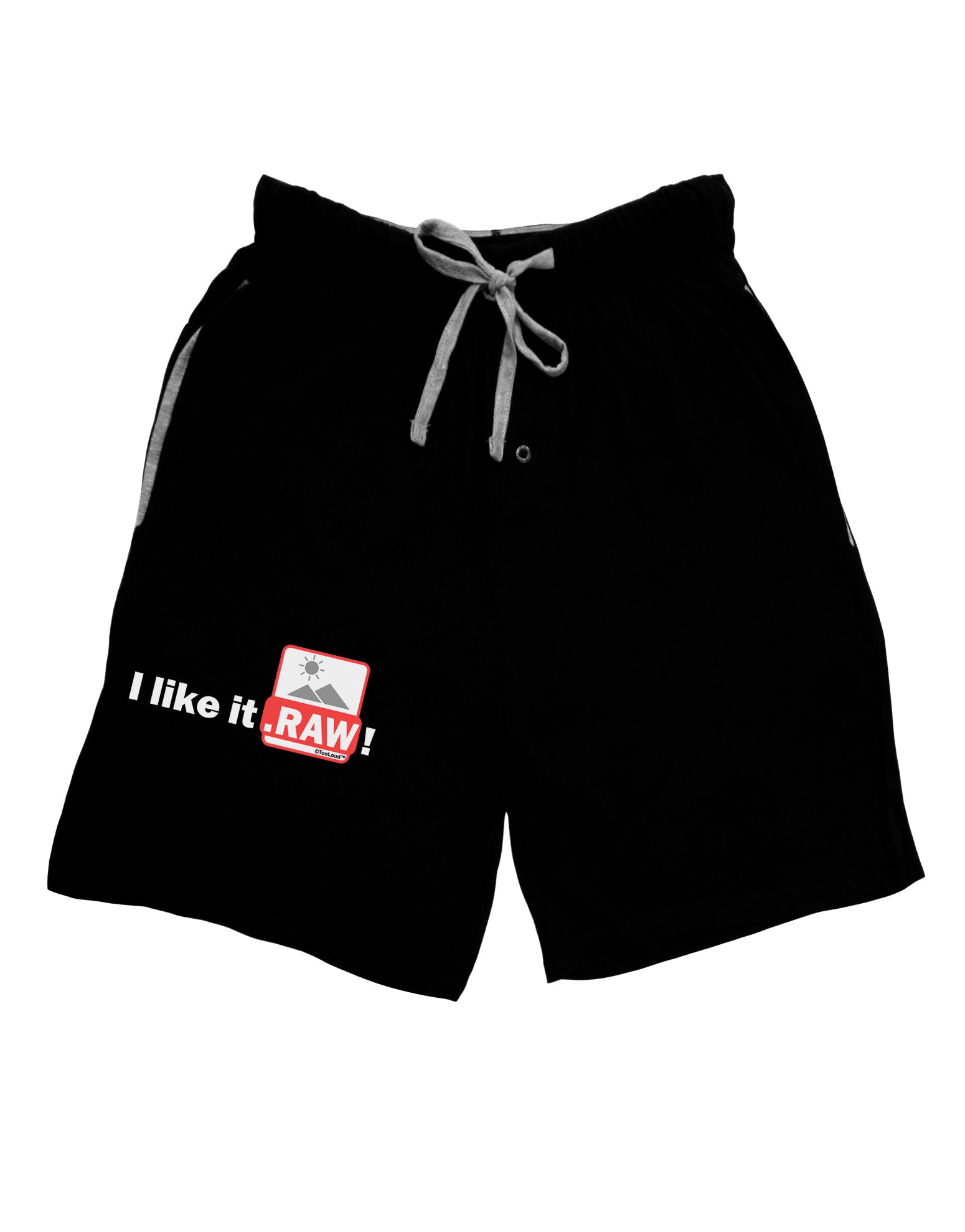 I Like It RAW Adult Lounge Shorts-Lounge Shorts-TooLoud-Black-Small-Davson Sales