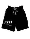 Six Geese A laying Text Adult Lounge Shorts-Lounge Shorts-TooLoud-Black-Small-Davson Sales