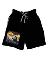 Grimm Reaper Halloween Design Adult Lounge Shorts-Mens-LoungeShorts-TooLoud-Black-Small-Davson Sales