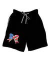 Patriotic Bow Adult Lounge Shorts-Lounge Shorts-TooLoud-Black-Small-Davson Sales