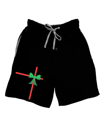 Christmas Present Gift Adult Lounge Shorts - Red or Black-Lounge Shorts-TooLoud-Black-Small-Davson Sales