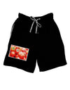 Watercolor Tomatoes Adult Lounge Shorts-Lounge Shorts-TooLoud-Black-Small-Davson Sales