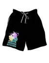 Unicorn Attitude Dark Adult Lounge Shorts-Lounge Shorts-TooLoud-Black-Small-Davson Sales