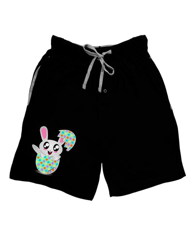 Bunny Hatching From Egg Adult Lounge Shorts-Lounge Shorts-TooLoud-Black-Small-Davson Sales