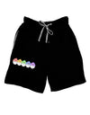 Cute Hatching Chicks Group #2 Adult Lounge Shorts - Red or Black by TooLoud-Lounge Shorts-TooLoud-Black-Small-Davson Sales