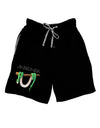 Anaconda Design Green Text Adult Lounge Shorts - Red or Black-Lounge Shorts-TooLoud-Black-Small-Davson Sales