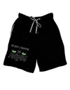 Not A Cartoon Eyes Green Adult Lounge Shorts-Lounge Shorts-TooLoud-Black-Small-Davson Sales