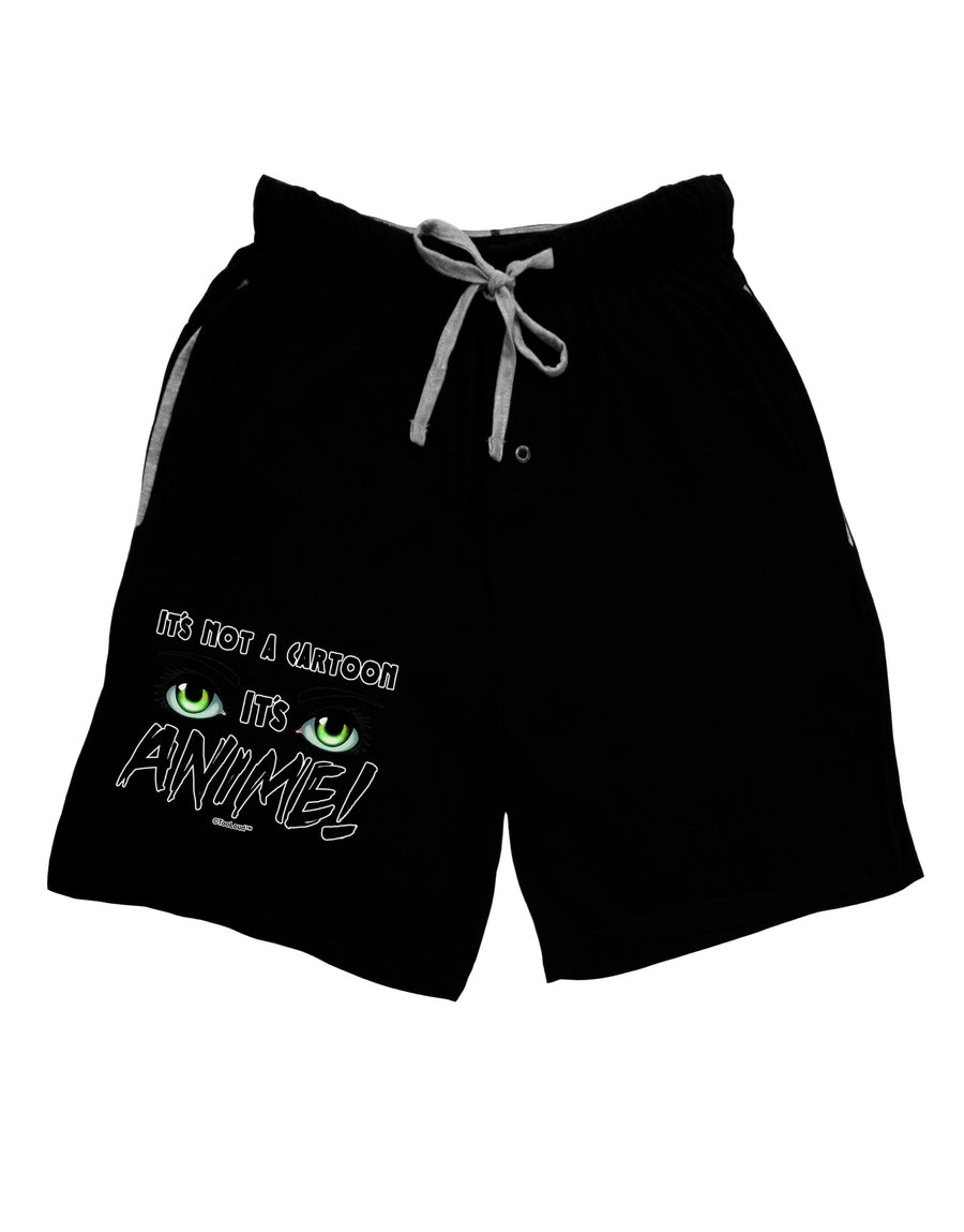 Not A Cartoon Eyes Green Adult Lounge Shorts-Lounge Shorts-TooLoud-Red-Small-Davson Sales