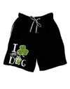 I Shamrock my Dog Dark Adult Lounge Shorts-Lounge Shorts-TooLoud-Black-Small-Davson Sales
