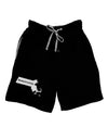 Massachusetts - United States Shape Adult Lounge Shorts - Red or Black by TooLoud-TooLoud-Black-Small-Davson Sales