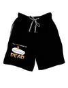 Sleep When Dead Coffin Adult Lounge Shorts-Lounge Shorts-TooLoud-Black-Small-Davson Sales