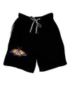 TooLoud Watercolor Monarch Butterfly Adult Lounge Shorts-Lounge Shorts-TooLoud-Black-Small-Davson Sales