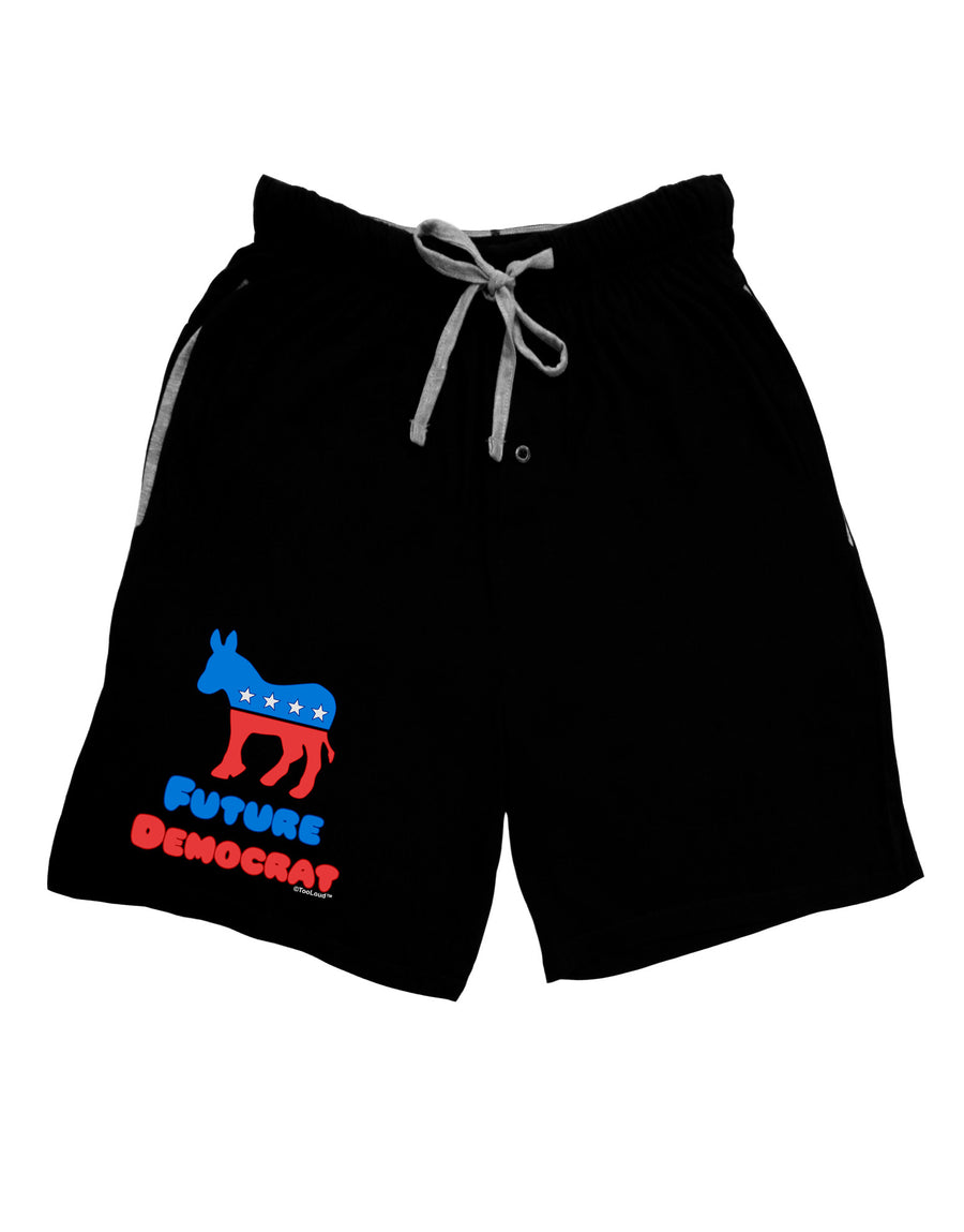 Future Democrat Adult Lounge Shorts-Lounge Shorts-TooLoud-Black-Small-Davson Sales